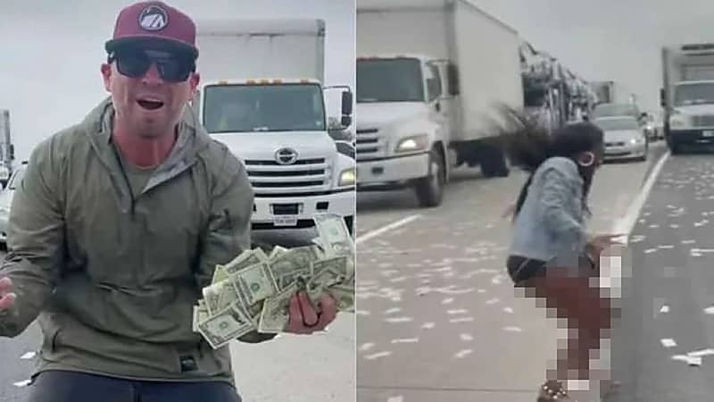 سقوط "رزم أموال" على الطريق من مركبة مصفحة