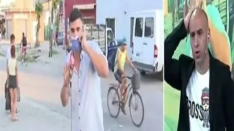 "مراسل" يتعرض للسطو خلال بث مباشر