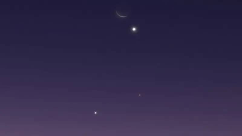 فلكية جدة: اقتران القمر النحيل وكوكب الزهرة غدًا