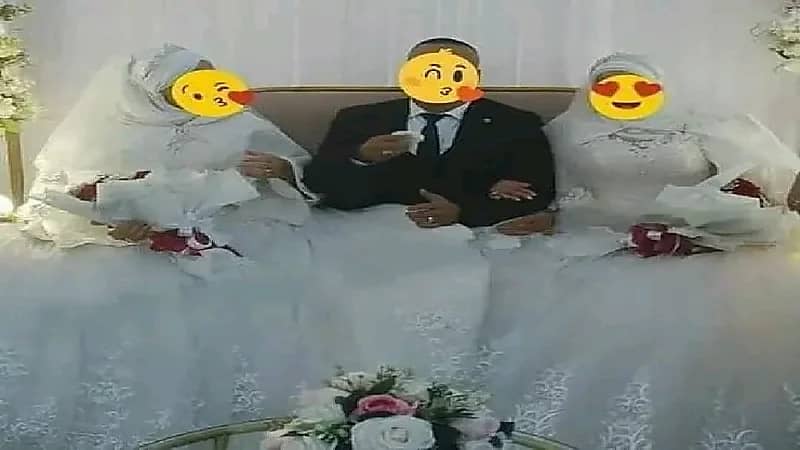 شاب يقيم حفل زفافه على فتاتين في ليلة واحدة!