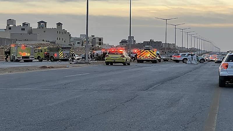 وفاة أسرة كاملة في حادث مروري غرب الرياض