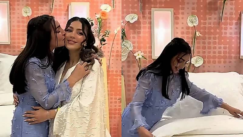 هبة الحسين برفقة أختها التي تستعد لاستقبال طفلها  ..  فيديو