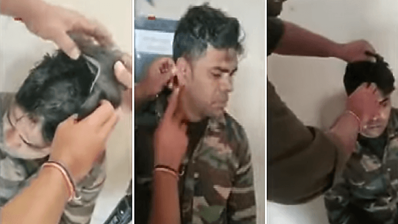 بالفيديو.. ضابط شرطة يحاول الغش في امتحان ترقية بطريقة مثيرة