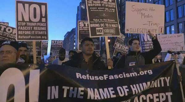 عشرات المظاهرات بولايات أمريكية ضد ترامب في يوم تنصيبه