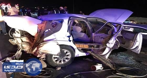 وفاة و٤ اصابات في حادث تصادم في طريق السيل  في اتجاه مكه