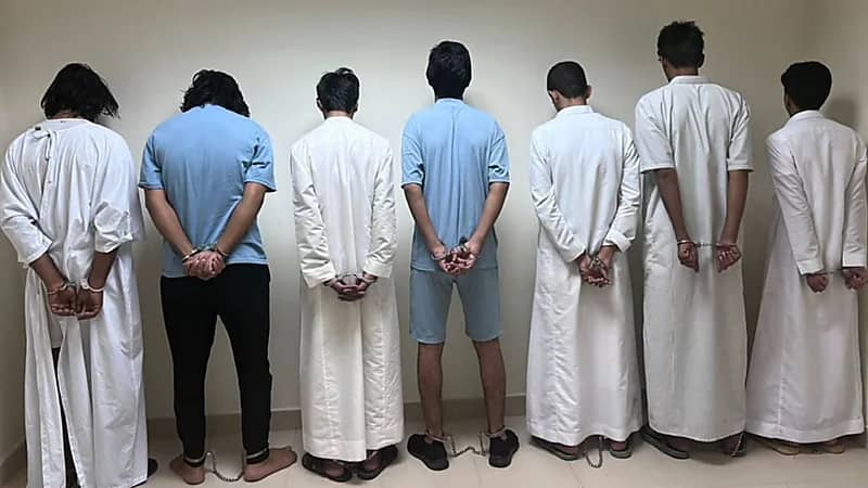 ضبط 7 أشخاص إثر مشاجرة في مكان عام بالرياض
