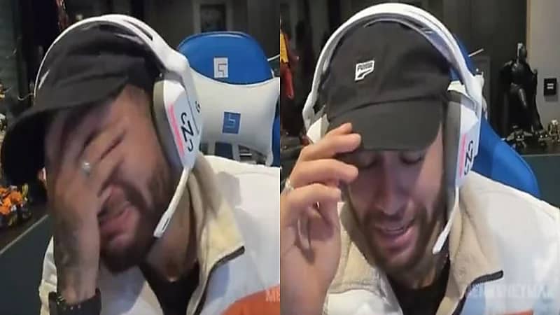 فيديو .. بكاء نيمار بسبب خسارته مليون دولار في لعب البوكر