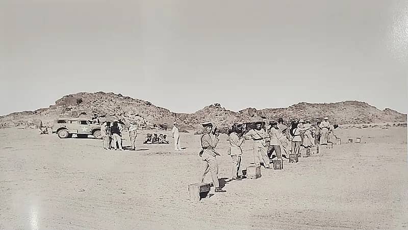 صور نادرة من التدريب العسكري الأول للجيش السعودي بالطائف