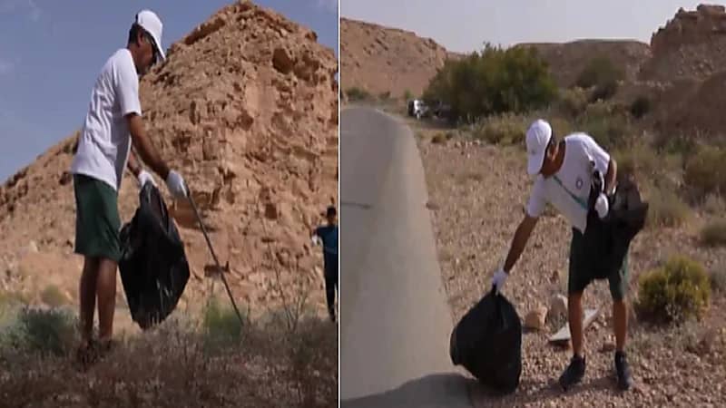 مواطن يتطوع لتنظف الأماكن العامة والمنتزهات طيلة 31 عاما .. فيديو