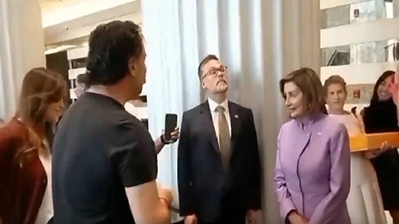 راغب علامة يغني لولي العهد الأردني أمام نانسي بيلوسي