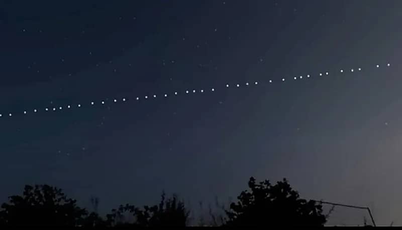 أقمار ستار لنك تعبر السماء وتشاهد من عدة مناطق..فيديو