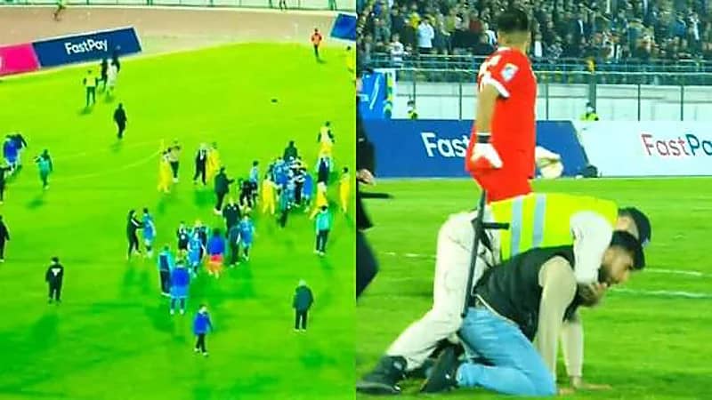 القوة الجوية يهدد بالانسحاب من الدوري العراقي بعد أحداث الشغب أمس  ..  فيديو