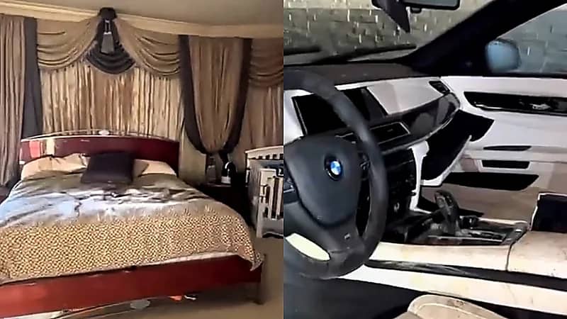 شاب يتسلل لقصر مهجور منذ 2015 ويتفاجأ بما وجده بداخله .. فيديو