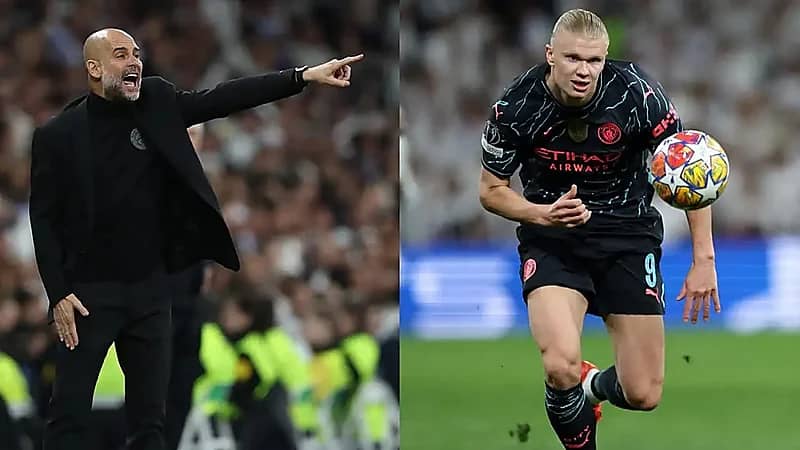 غوارديولا يحدد موقف هالاند ودي بروين من مواجهة تشيلسي