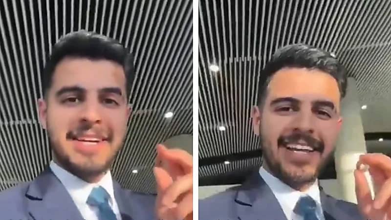 موظف بمطار الملك خالد يعثر على خاتم ثمين لامرأة متزوجة منذ 10 سنوات .. فيديو