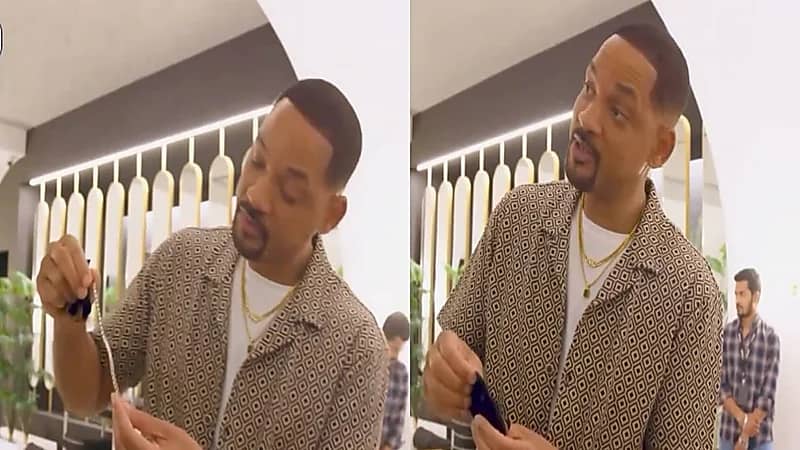 شاب مصري يهدي ويل سميث هدية غريبة.. فيديو
