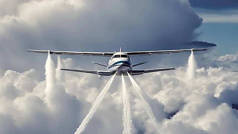 الغامدي يكشف أثر السحاب على الطائرة .. فيديو