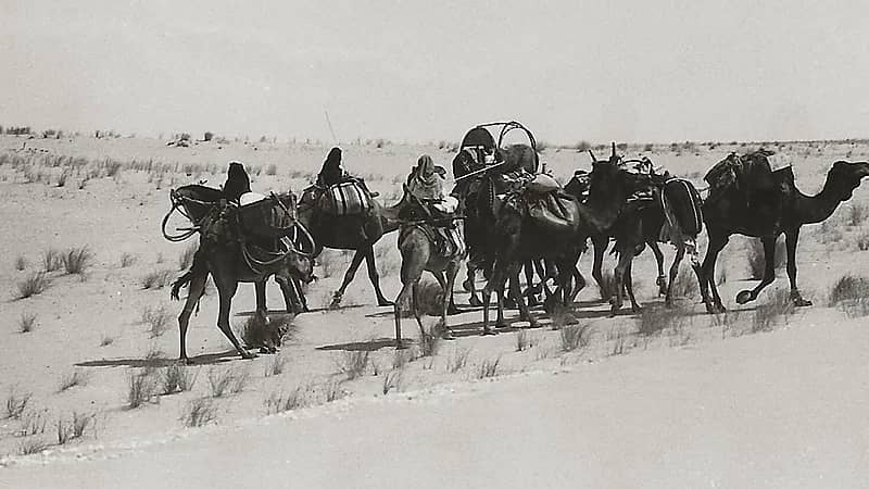 لقطات من البادية بين مدينتي الرياض و الدمام قبل 50 عام