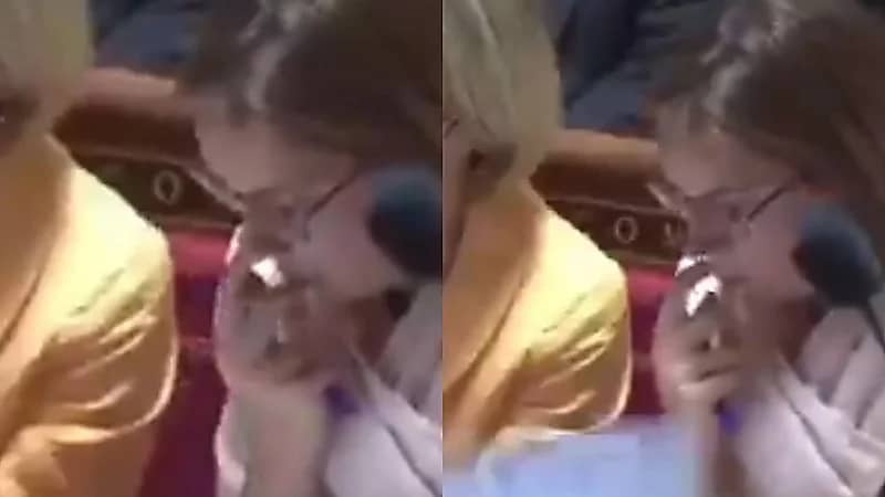 تصرف غير لائق من وزيرة فرنسية في البرلمان يضعها في موقف محرج .. فيديو