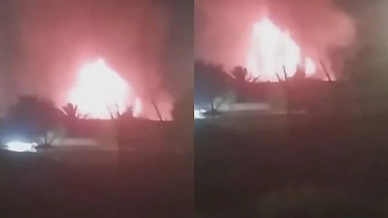 هجوم بمسيرات يستهدف معسكر التاجي شمال بغداد .. فيديو