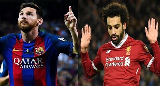 ميسي يهدد صلاح بالسباق على الحذاء الذهبي في حالة واحدة