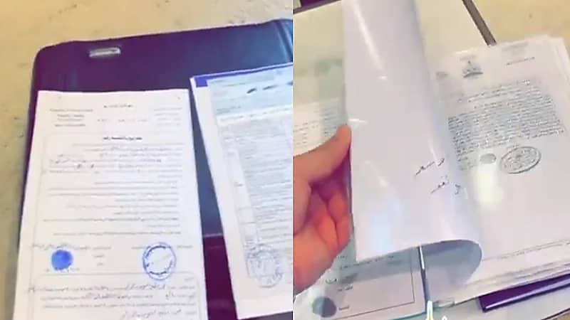 شاهد.. مواطن يعلن مسامحته للمتعثرين في سداد 100 شيك لوجه الله