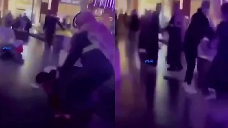 بالفيديو.. مشاجرة بين 4 شبان في بوليفارد الرياض بسبب فتاتين