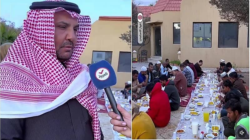 طبيب في حفر الباطن يفطر 200 صائم يوميًا في منزله.. فيديو