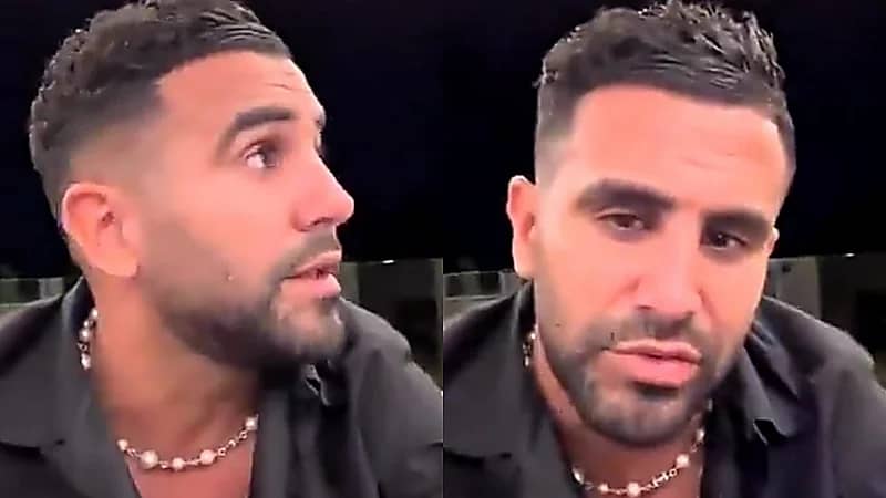 رياض محرز يحسم الجدل: لا يوجد أي وشم على جسدي.. فيديو