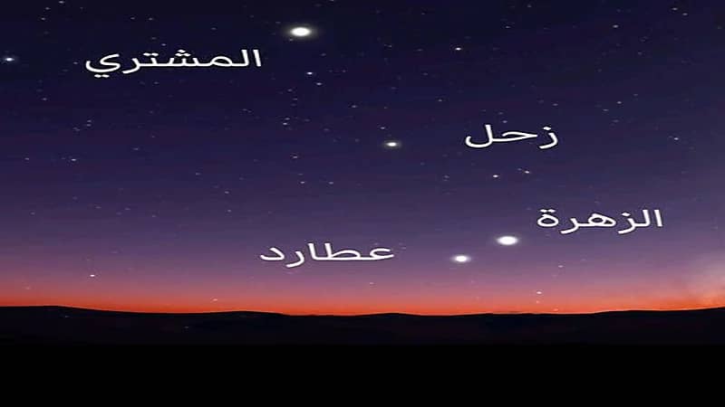 اصطفاف 6 كواكب في سماء المنطقة العربية بدءاً من الغد