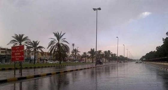 هطول أمطار على محايل