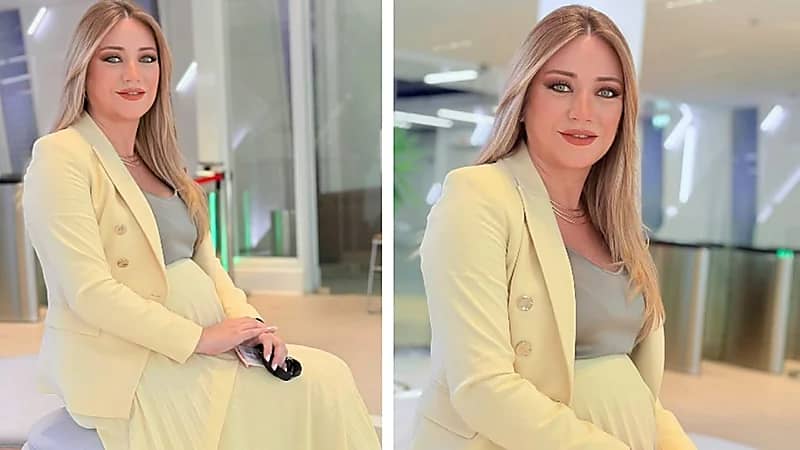 مذيعة العربية كريستيان بيسري ترزق بطفلتها الثالثة .. صور