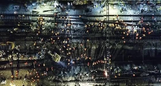 الانتهاء من إنشاء محطة قطار صينية في 9 ساعات