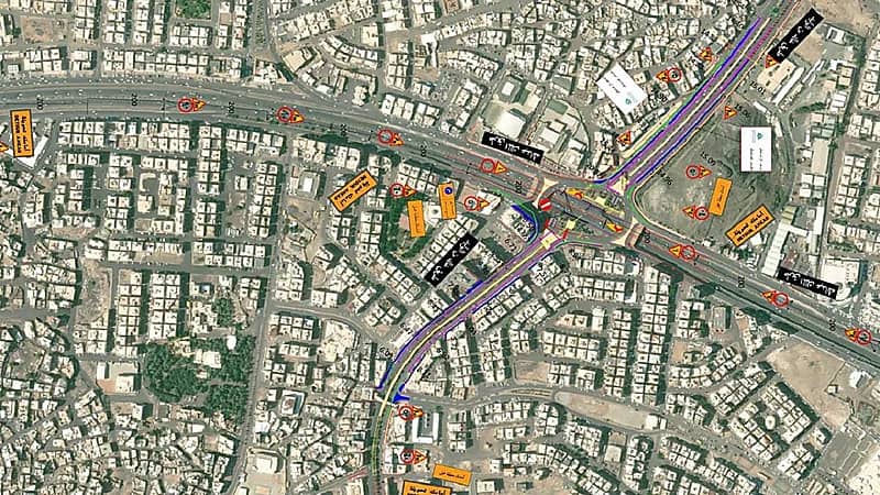 أمانة المدينة تعلن تحويل مسار تقاطع طريق خالد بن الوليد مع طريق الملك عبدالله
