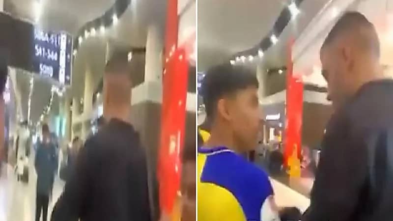 شاهد.. حمدالله يرفض ارتداء شال النصر 