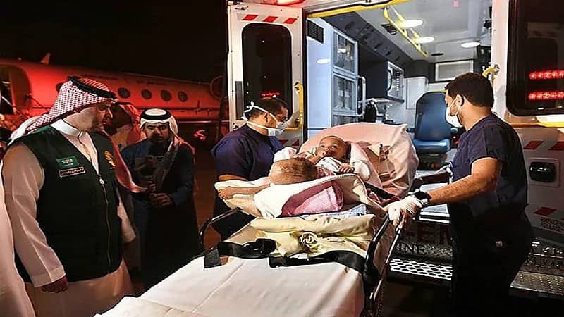 فيديو..نقل التوأم السيامي حسانة وحسينة للرياض إنفاذا لتوجيهات خادم الحرمين