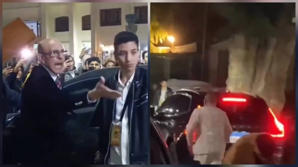 محمد صبحي ينفعل على سائقه ويتركه يركض خلف السيارة.. فيديو