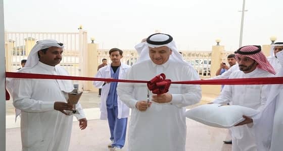 الفضلي يفتتح مركز التحكم والسيطرة على أمراض الثروة الحيوانية بالحدود الشمالية