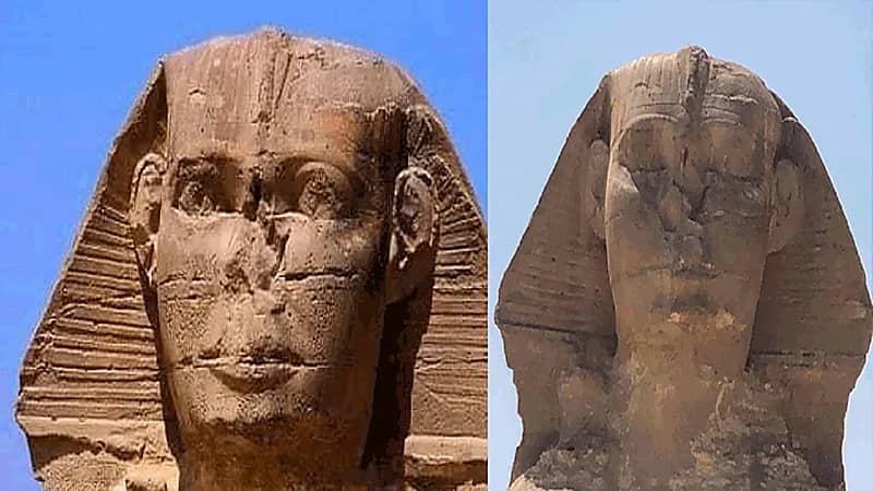 صورة لأبو الهول «نائما» تثير الجدل في مصر