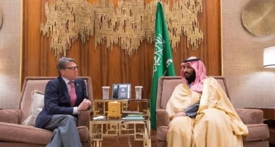 ولي العهد يجتمع مع وزير الطاقة الأمريكي لبحث مجالات الشراكة بين البلدين
