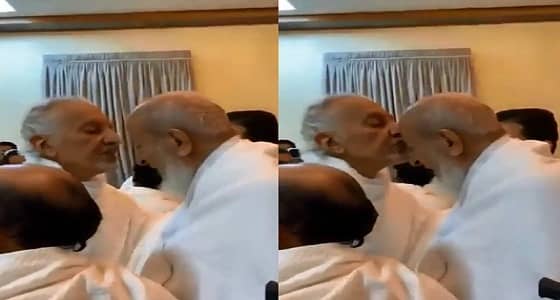 بالفيديو.. أمير مكة يقبل رأس مفتي المملكة