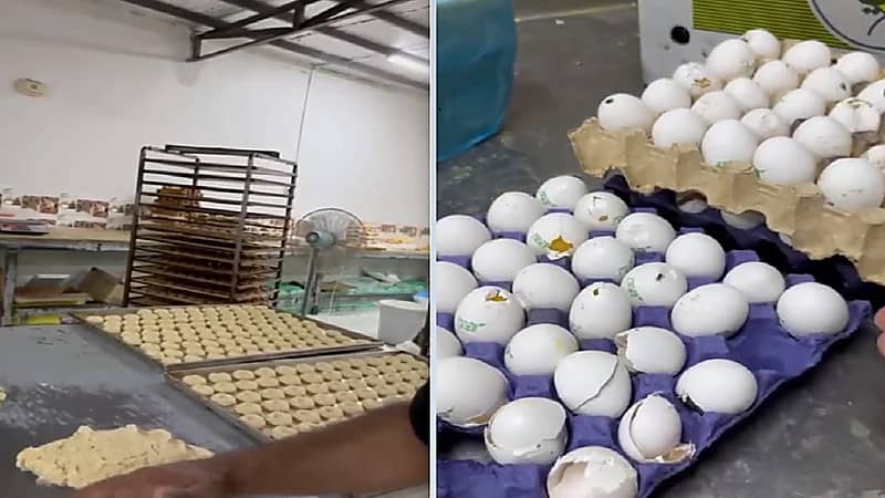 ضبط عمالة تُصنع حلويات بمواد فاسدة لتوزيعها للحجاج..فيديو