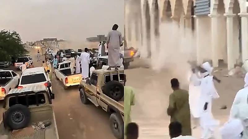 سوداني يطلق قذيفة أر بي جي فرحًا بمناسبة زواج .. فيديو
