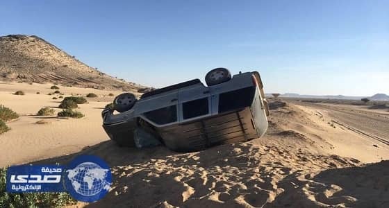 إصابة 6 معلمين إثر انقلاب مركبة تقلهم في تربة
