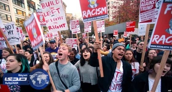 الآلاف يتظاهرون في شوارع واشنطن ضد ترامب