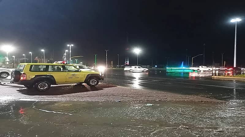 انتشار واسع لمدني أملج تزامنًا مع الحالة المطرية