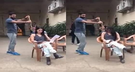 بالفيديو.. رد فعل صادم لفتاة حسناء نفذ شقيقها بها مقلب مرعب