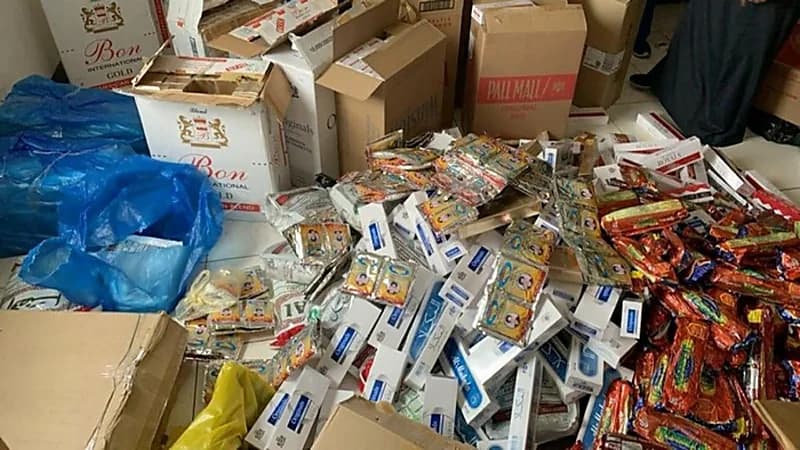 مصادرة 2 طن " تنباك " و17500 علبة دخان في الشرقية 