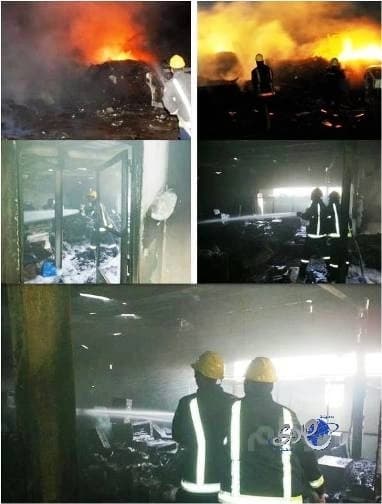 الدفاع المدني يخمد حريقا بـ 4 عدادات كهربائية بشرورة