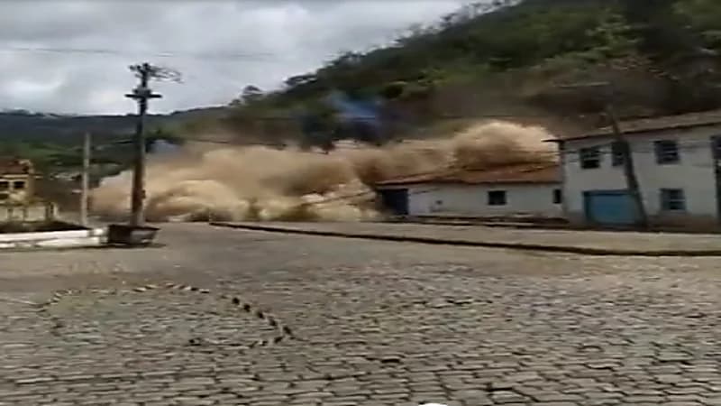 شاهد.. انزلاق أرضي يدمر قصرا تاريخيا في البرازيل